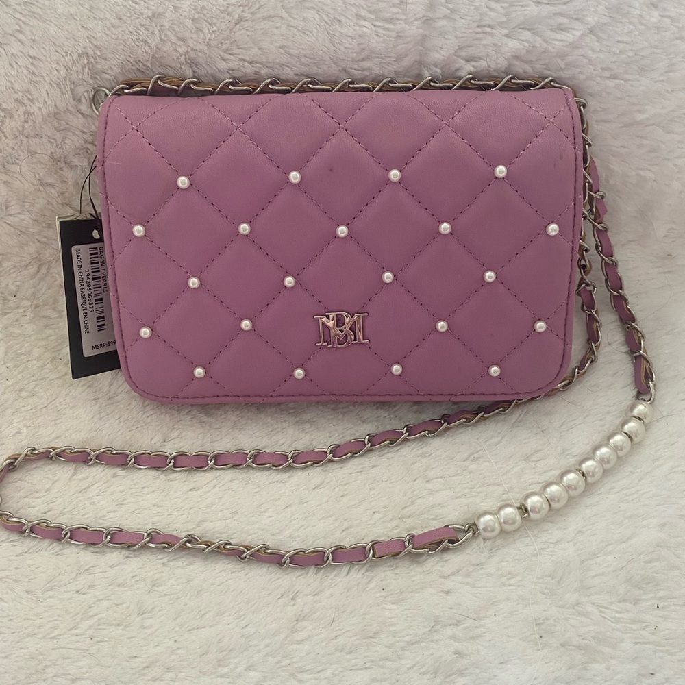 Badgley Mischka Lavender Quilted Clutch